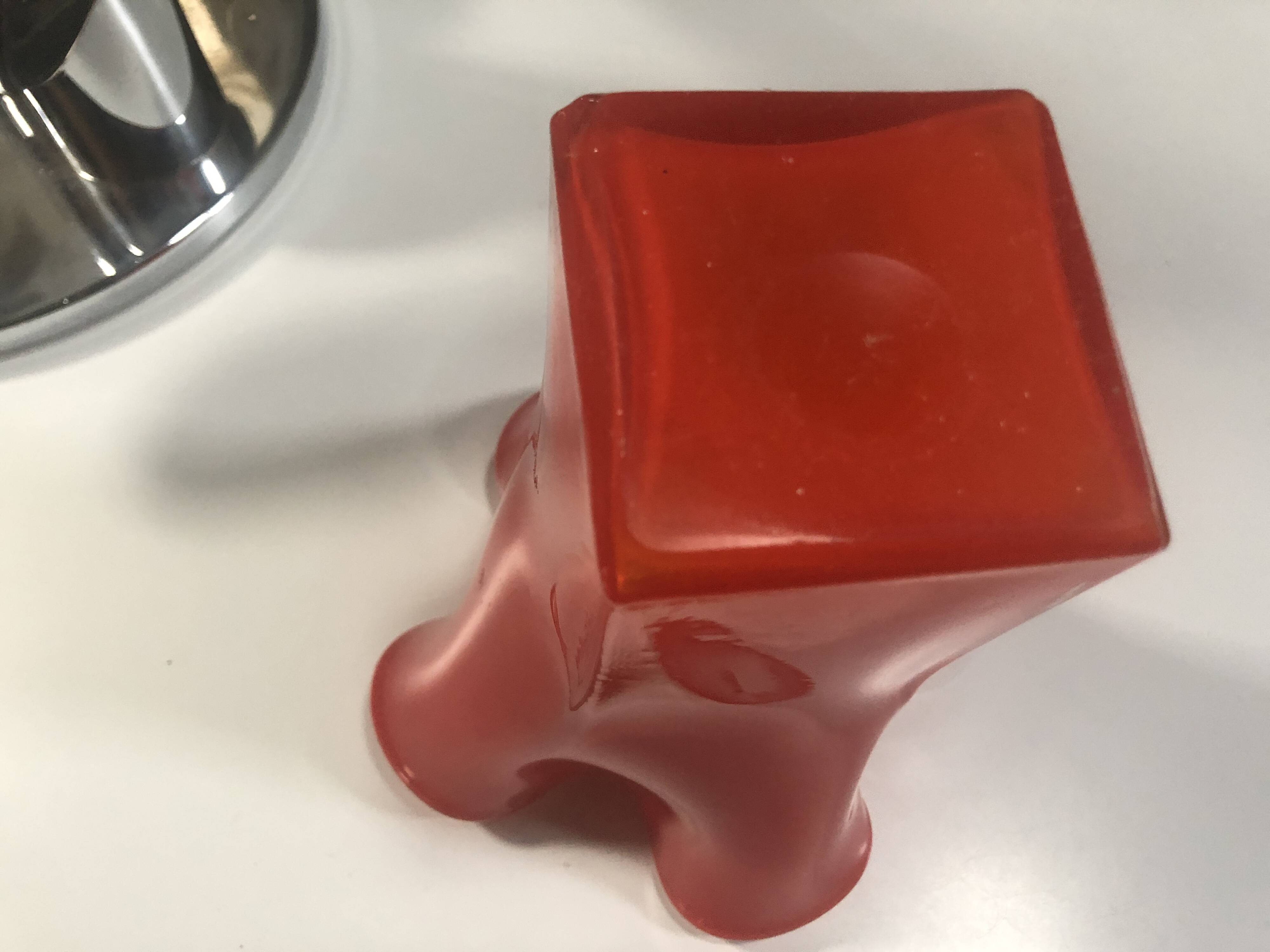 Vintage Handkerchief Vase • Incamiciato • Murano Glass • 1960