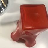 Vintage Handkerchief Vase • Incamiciato • Murano Glass • 1960