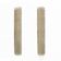Pair of Modern Italian Brass and Murano Glass Textured Light Beige Sconces