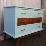 Vintage chest of drawers compass feet 1950