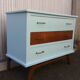 Vintage chest of drawers compass feet 1950