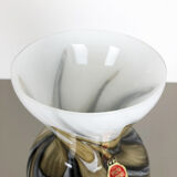 Xxl Multicolored Pop Art Vase Opaline Florence, Italy 1970s