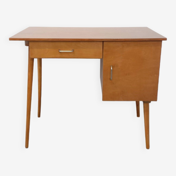 Vintage Baumann wooden desk from the 1950s