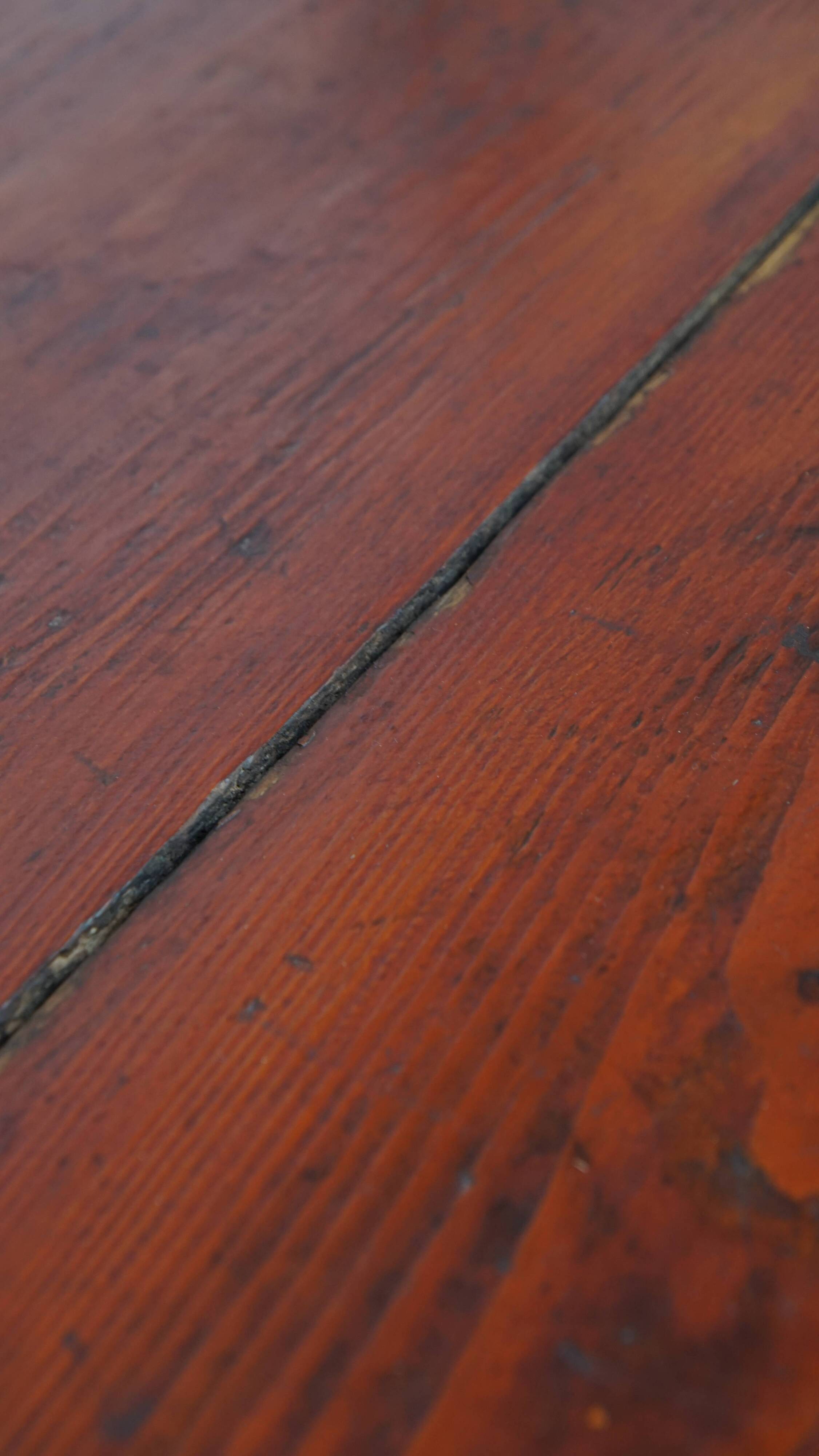 Antique Cabinet in Red/Brown with 2 Doors and a Drawer with Working Lock