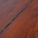 Antique Cabinet in Red/Brown with 2 Doors and a Drawer with Working Lock