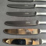 6 table knives – Silver plated – Frionnet François et Cie