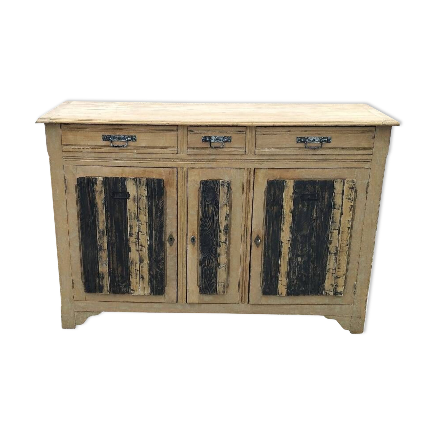 3-door wooden sideboard / Esprit Atelier furniture