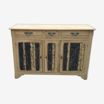 3-door wooden sideboard / Esprit Atelier furniture