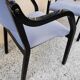 Suite de 4 fauteuils italiens vintage des années 80