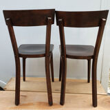 2 bistro chairs stamped Baumann