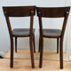2 bistro chairs stamped Baumann