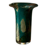 Vintage blown glass vase Mdina Glass, Malta – turquoise tones and a