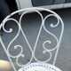 Wrought iron garden furniture