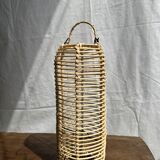 Small lantern-shaped rattan suspension H35 D15