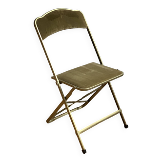 Velvet folding chair