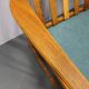 1950s solid oak armchair, Czechoslovakia