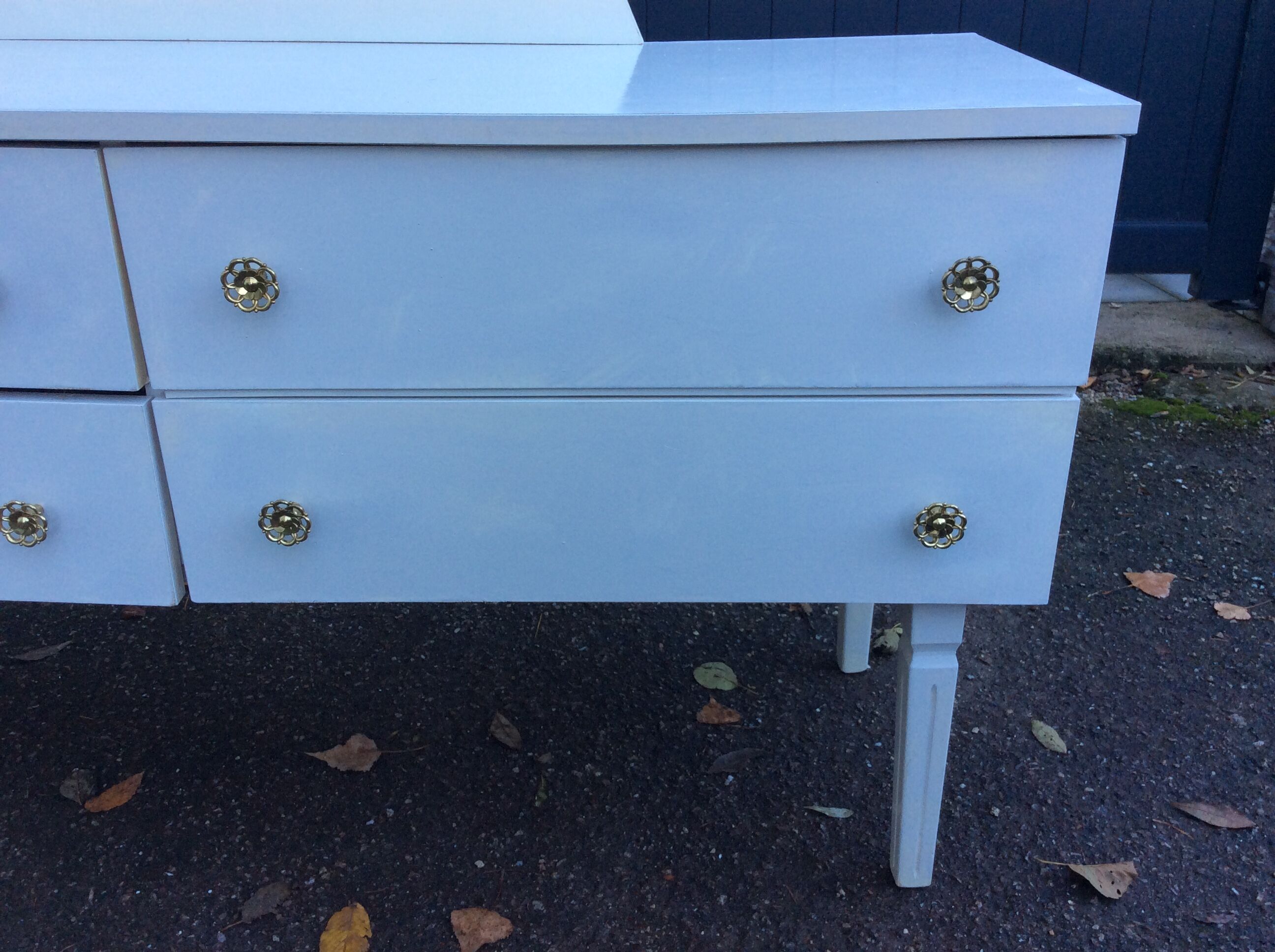 Dressing table mirror triptych 1970 vintage