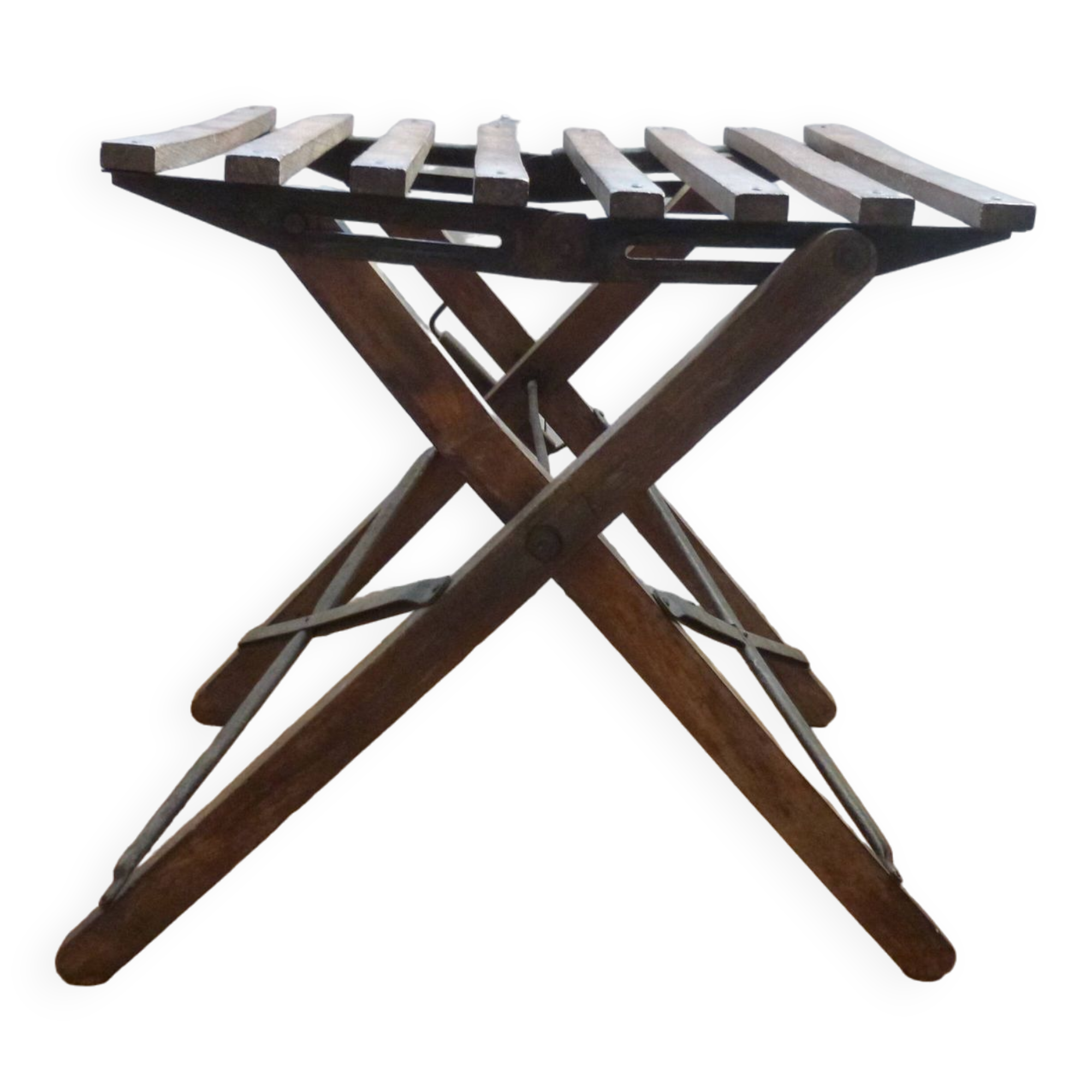 Tabouret Pliant Armo Noir - 150kg Charge Max, Poignée Transport