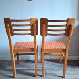 Pair of chairs by Pierre Cruège – Model "Reconstruction" – 1950