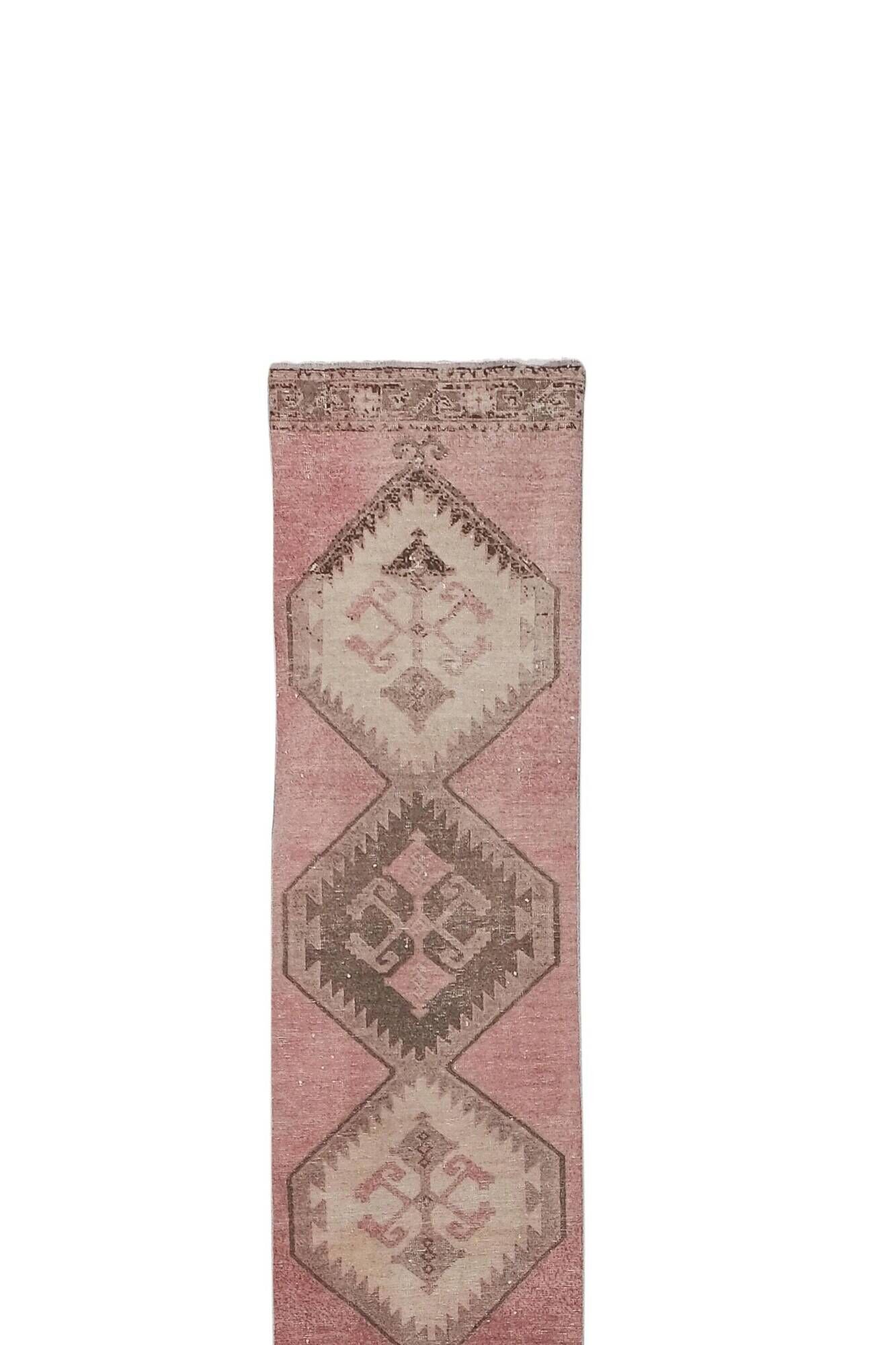 Tapis de couloir turc vintage