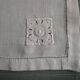 5 large antique embroidered table napkins