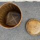 Basket with lided bamboo from Asia