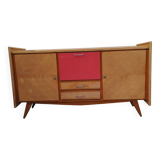 Sideboard with fin sides / compass feet from the 50s/60s