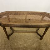 Louis XVI piano bench with caning