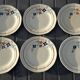 Set of 6 Sarreguemines flat plates model 5041, 60's