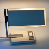 Mid century desk lamp with a rectangular shade