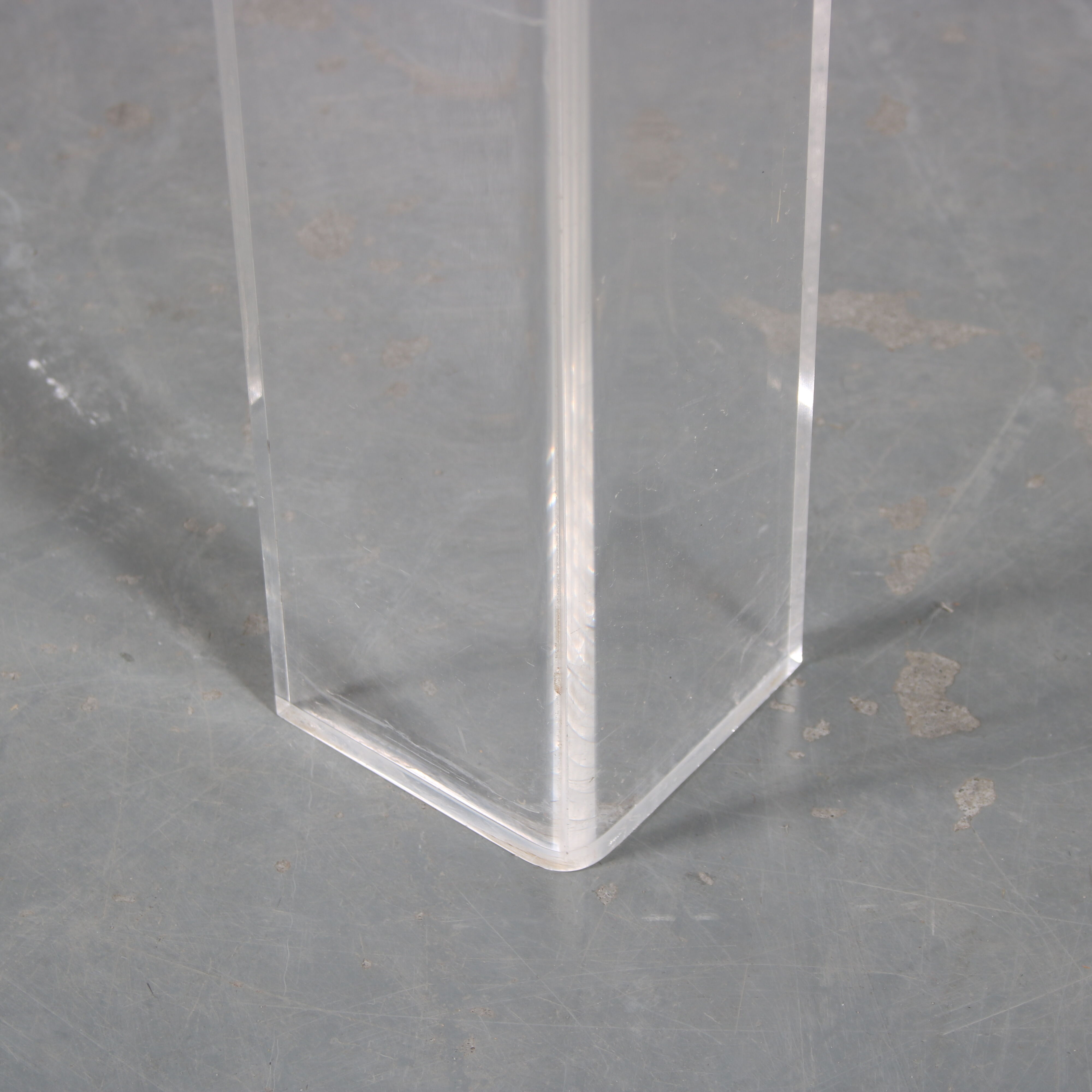 1970s Pair of lucite side tables by iTRE, Italy