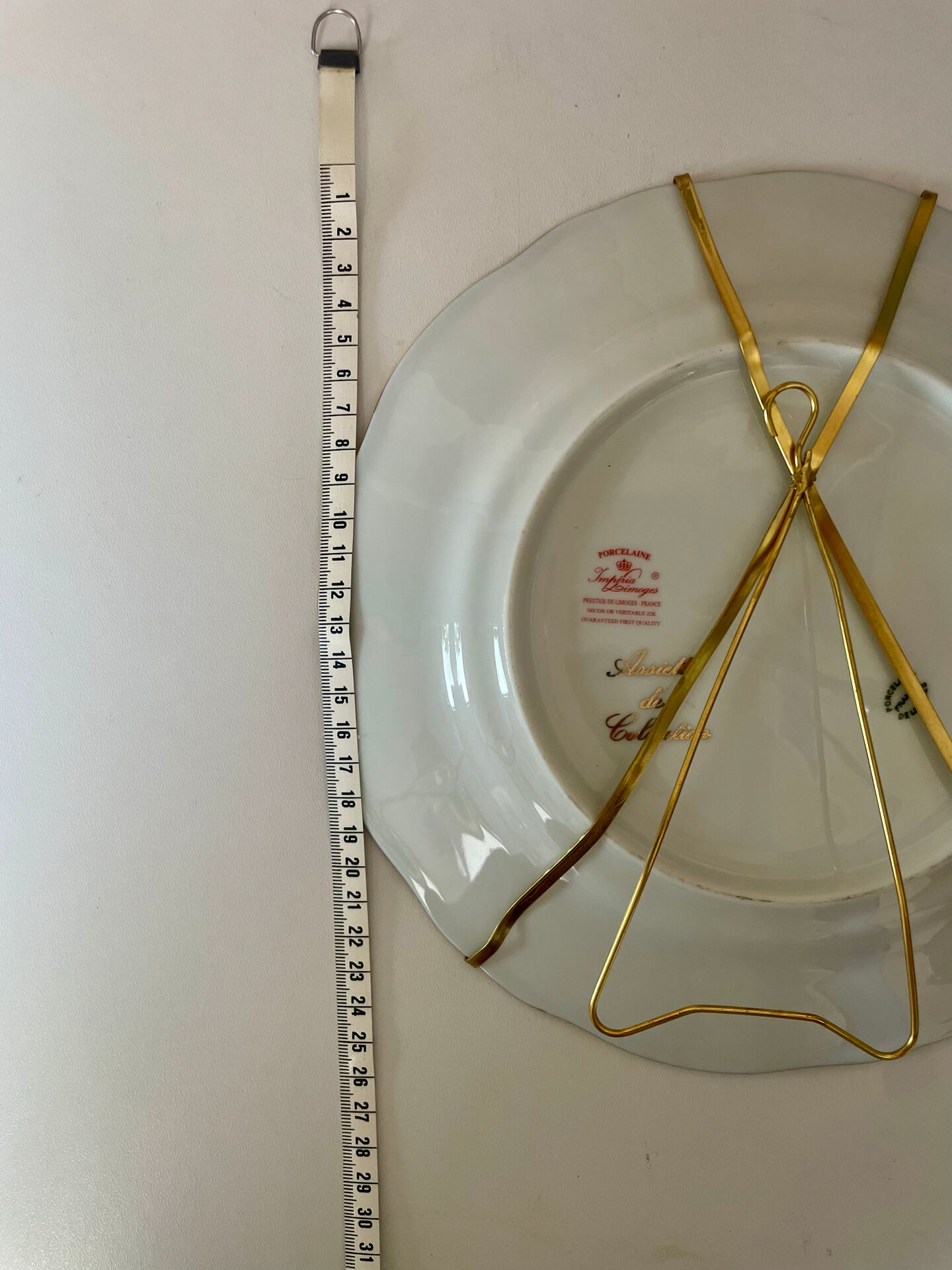 Decorative plate collection limoges. prestige de limoges - france