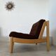 Old modular living room 7 armchairs and vintage Scandinavian design coffee table from the 60s