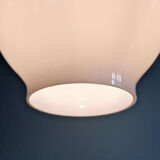 Large white opaline pendant light, H.A. Jakobsson, 1960