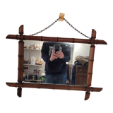 Miroir en rotin, 47x64 cm