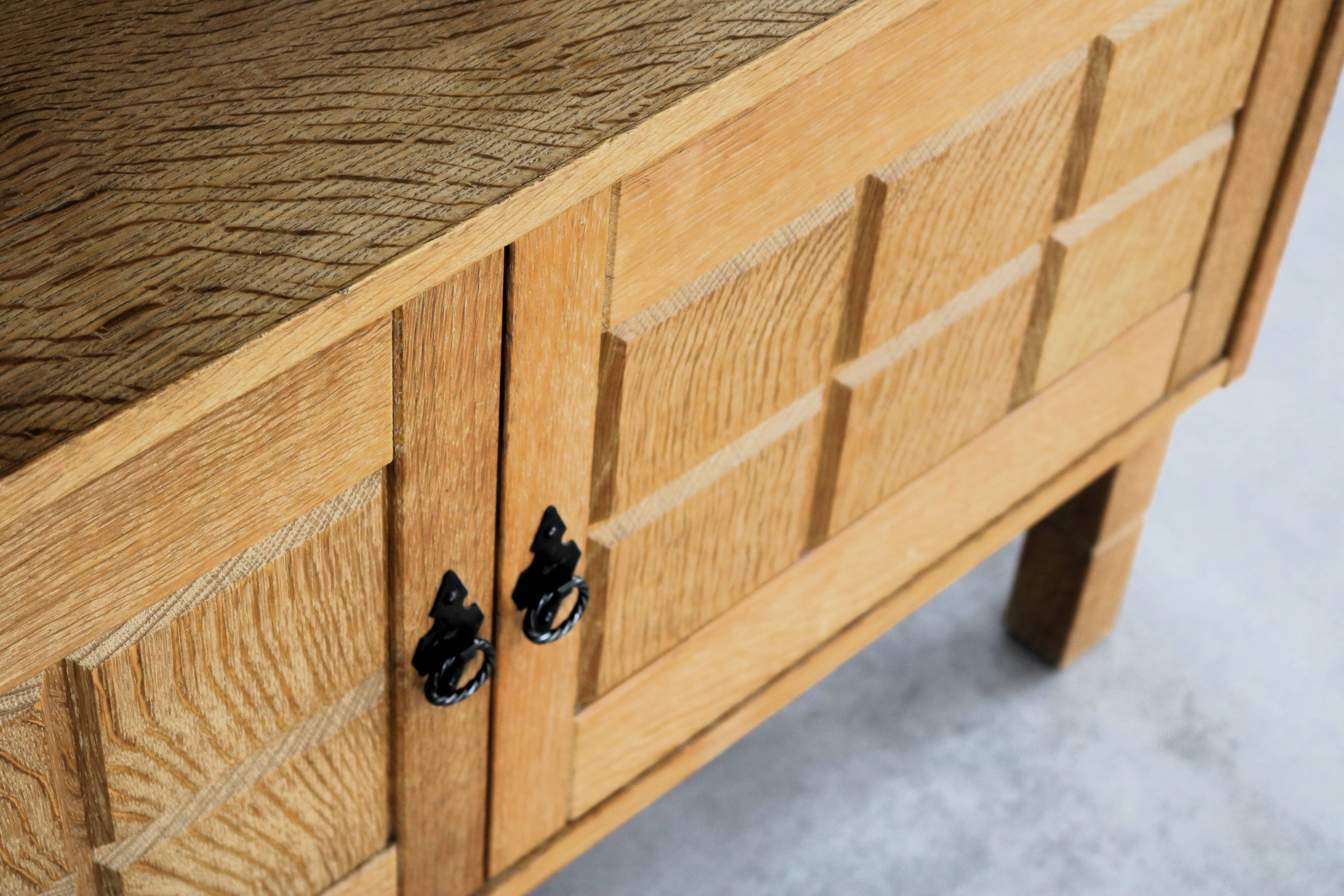 brutalist bookcase | wall cabinet | oak | 60s | Danish (2)