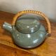 Glazed stoneware teapot