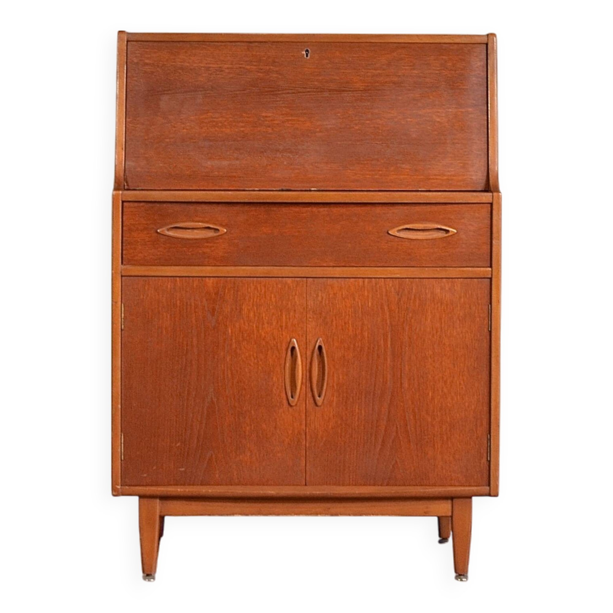 Vintage Midcentury 'Jentique' Teak Bureau / Cabinet Chest. Delivery. Modern