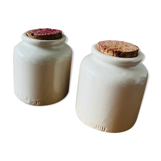 Ancient sandstone mustard pots