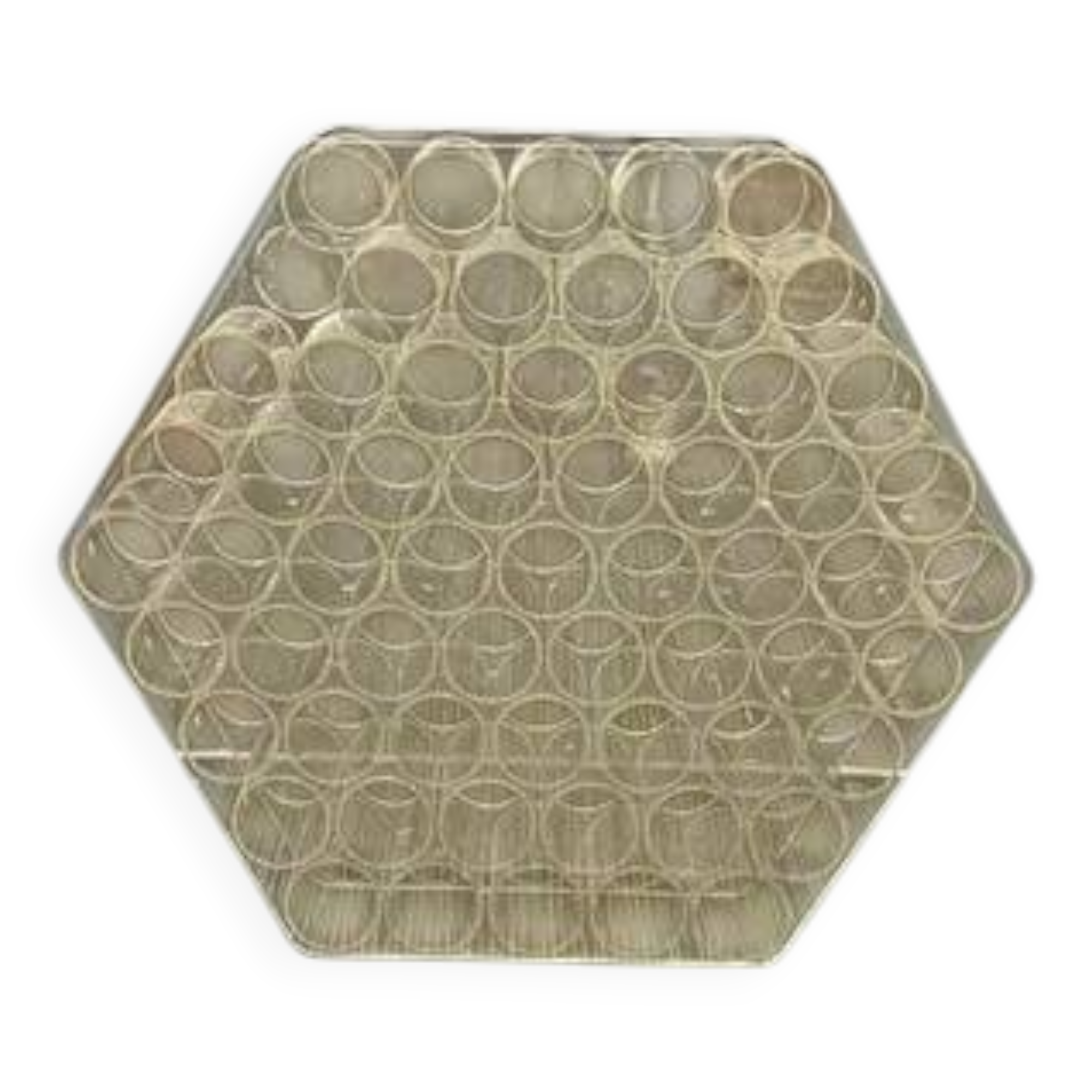 Decorative glass element or coffee table