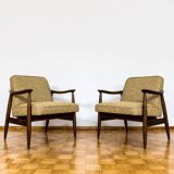 Pair Of Armchairs GFM87 in Kvadrat By Juliusz Kędziorek, 1960s