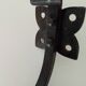 Pair of antique wrought iron coat hooks