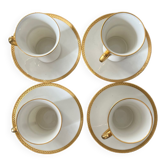 4 coffee cups - gda limoges
