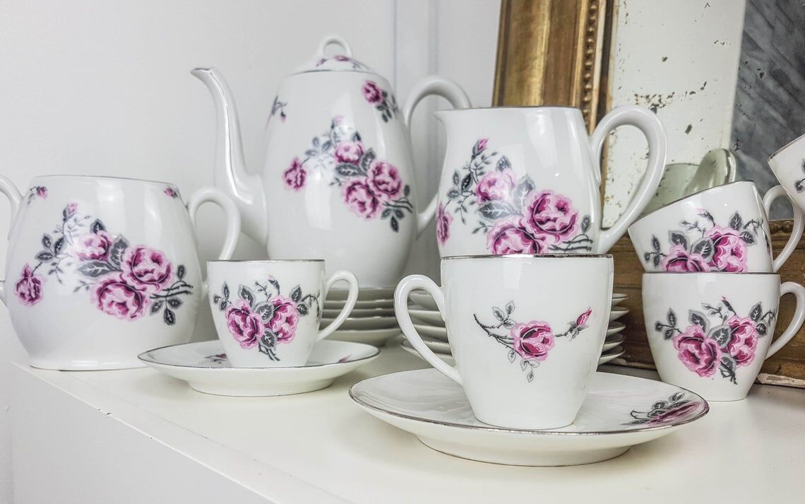 French porcelain tea service