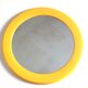 Syla round mirror in yellow plastic, 70s
