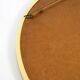 Beautiful, heavy Mid-Century Modern brass wall mirror by Lenz, 1964
