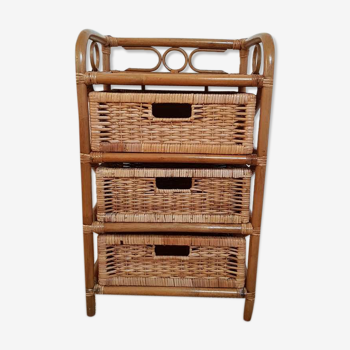 Dresser in rattan