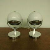Pair of lamps Eyeball years 70