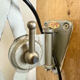 Grey industrial scissor wall lamp from erpe, 1960s