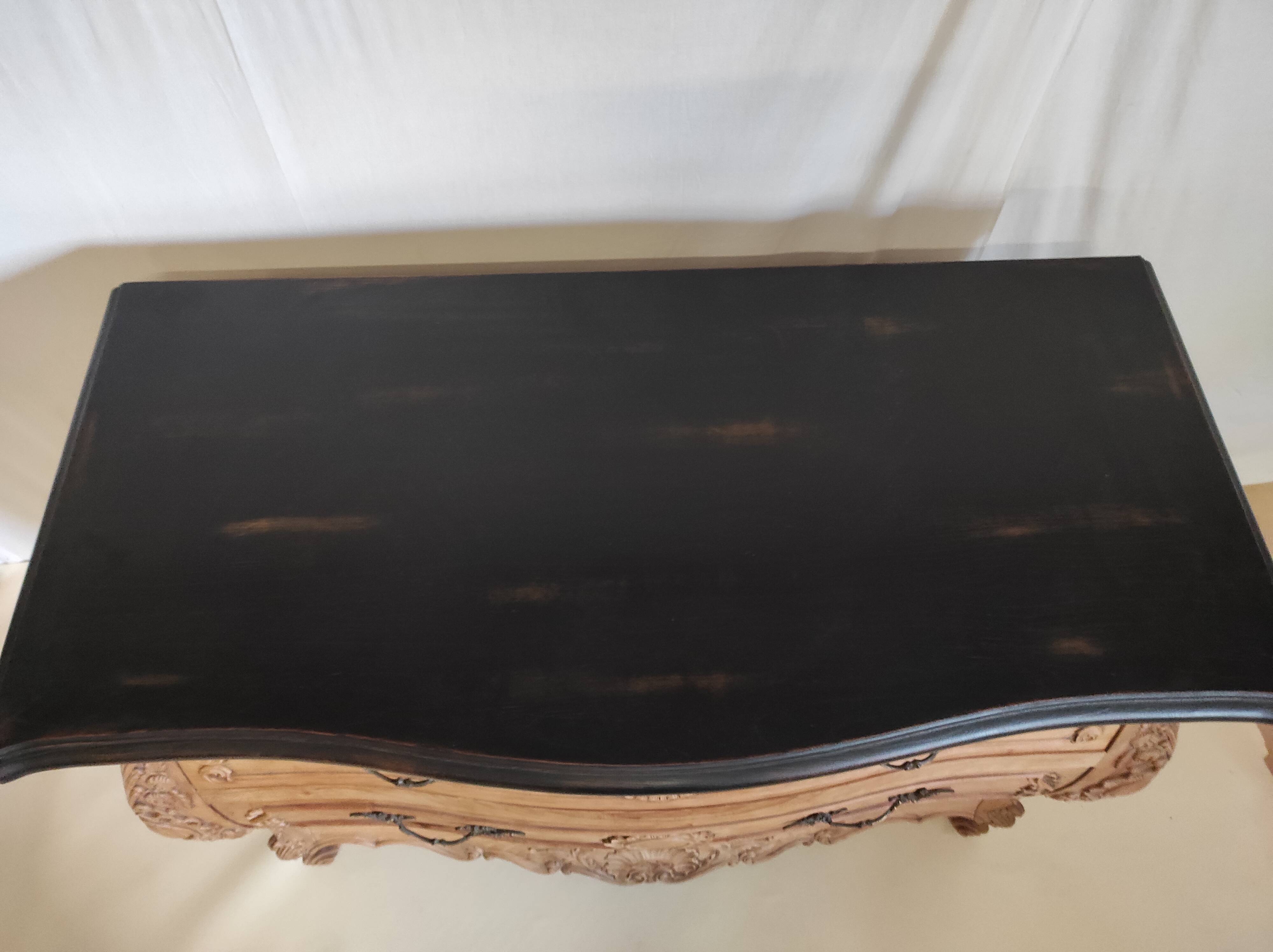 Louis XV-style Bordeaux chest of drawers redesigned